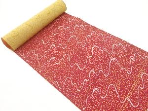 アンティーク　霞模様織出し八寸帯地反物